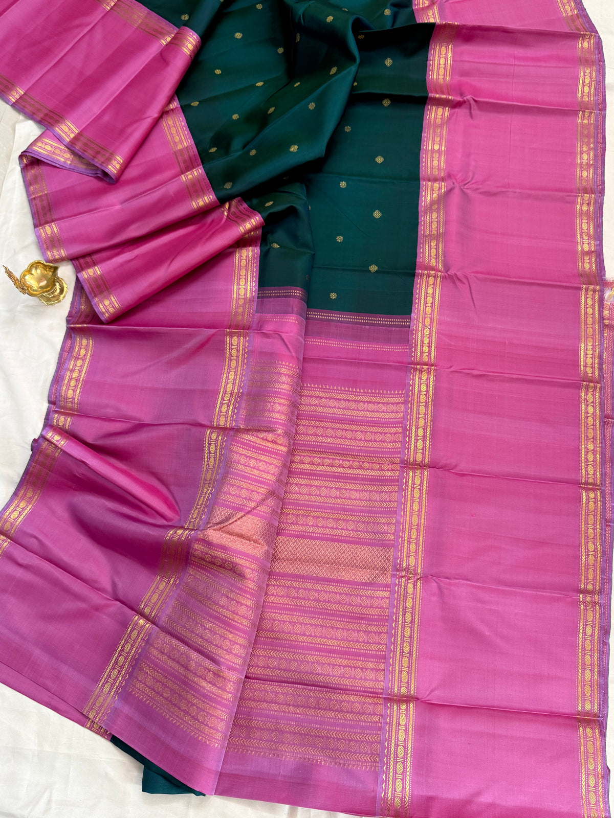 Aarani long border Korvai/kanjipuram silk saree clsa 12788