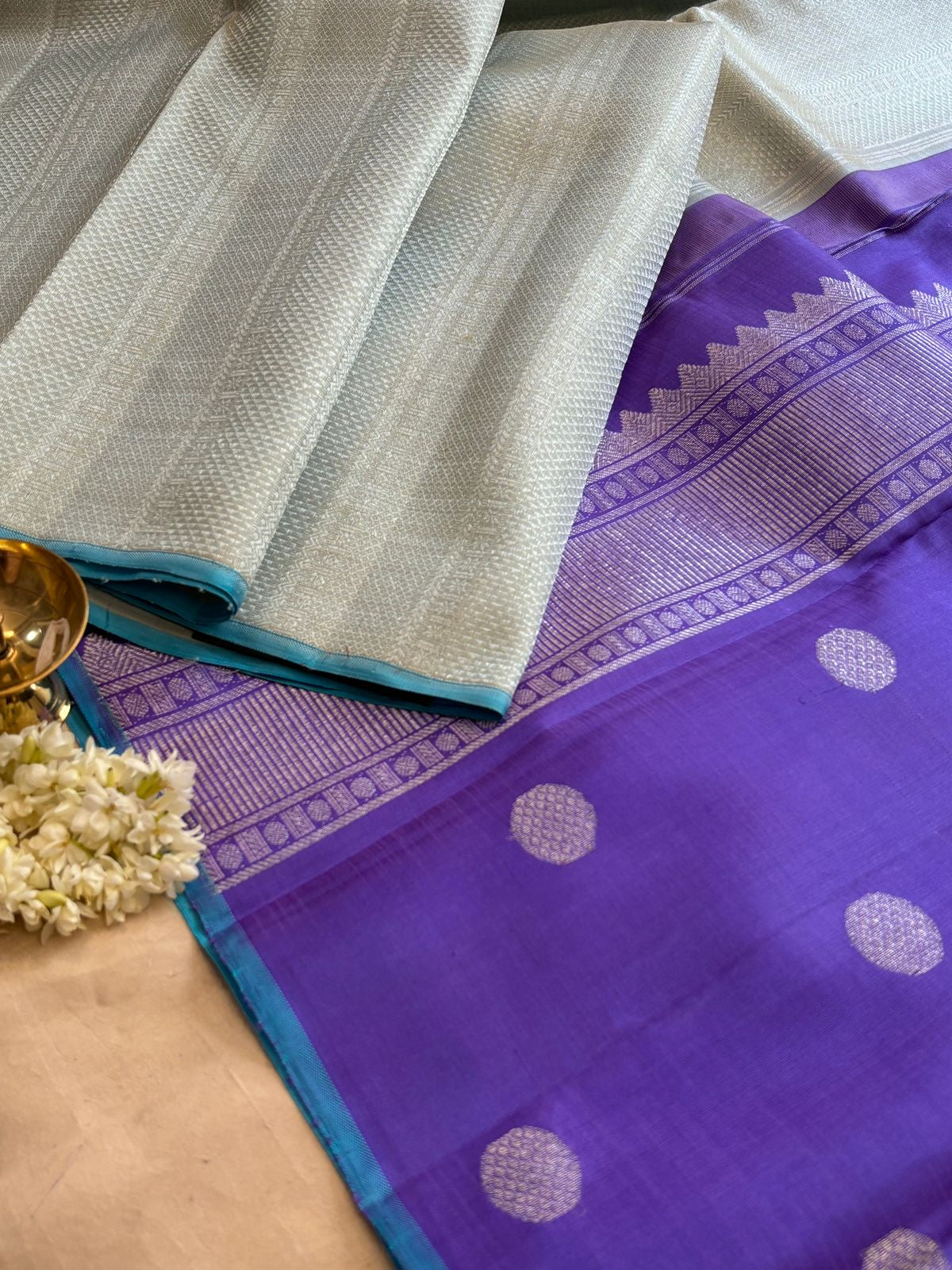 Partly pallu style/ kanjipuram silk