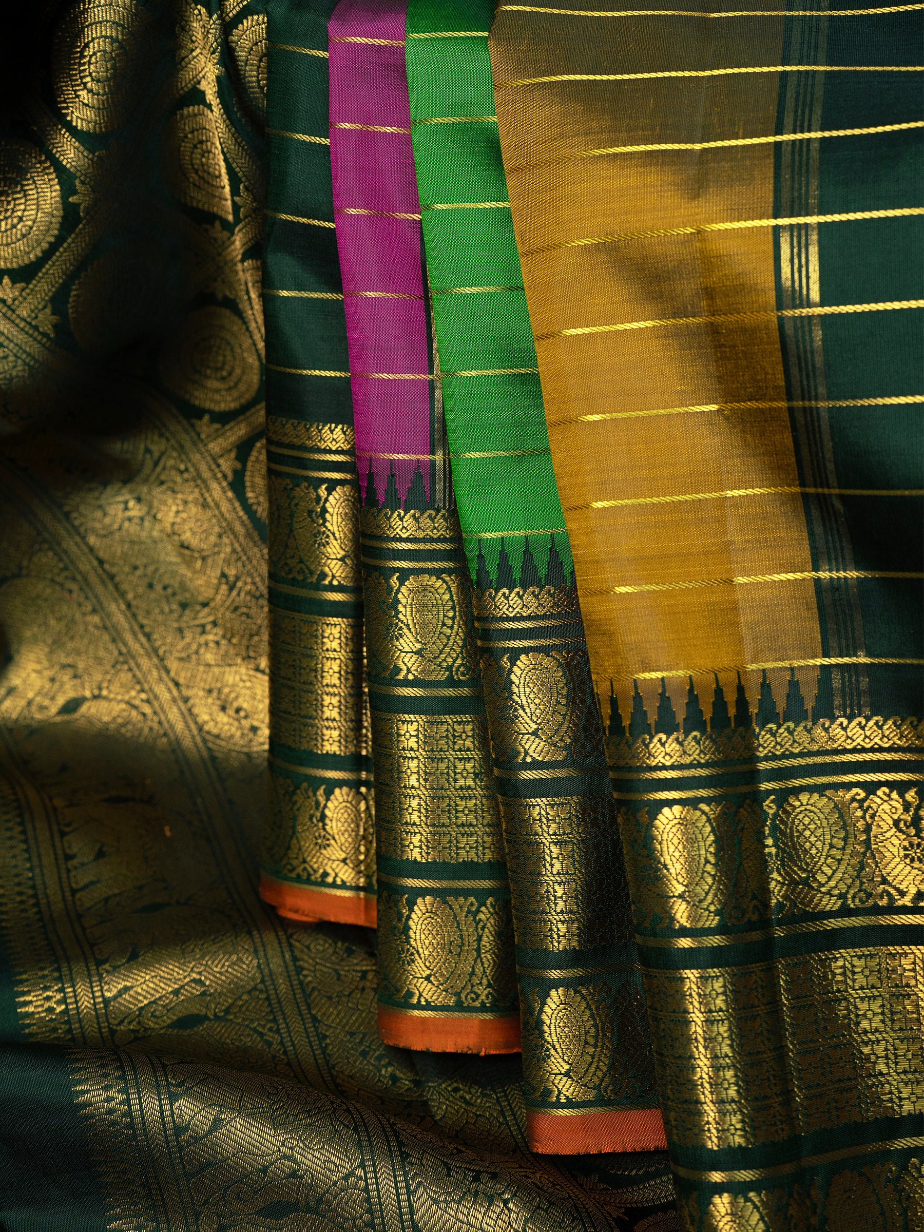 Vintage style Paalum pazhamum Korvai / Kanjipuram Silk Saree CLSA11642